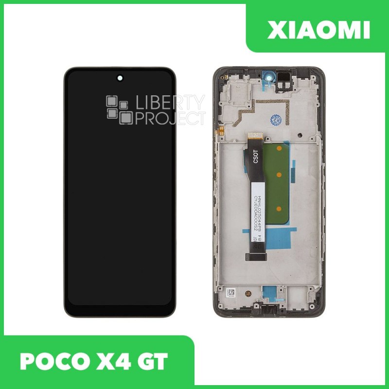 LCD дисплей для Xiaomi POCO X4 GT с тачскрином в рамке (черный) OR LCD — фото 2