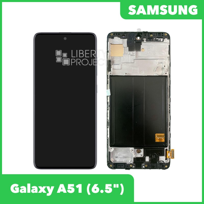 LCD дисплей для Samsung Galaxy A51 SM-A515 в сборе (OLED), черный — купить оптом в интернет-магазине Либерти