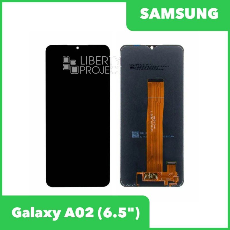 Дисплей для Samsung Galaxy A02 SM-A022G/DS в сборе GH82-25249A без рамки (черный) 100% оригинал