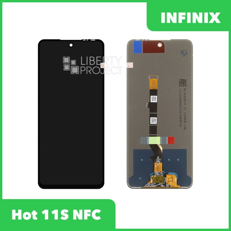 LCD дисплей для Infinix Hot 11S NFC с тачскрином (черный) OR LCD — фото 2
