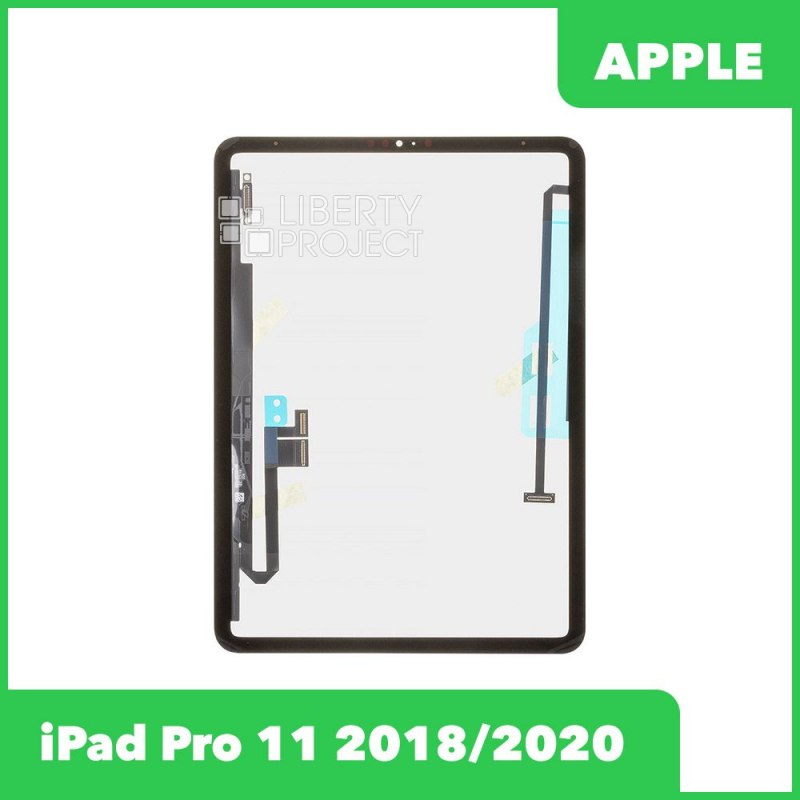 Тачскрин для Ipad Pro 11 (S1/S2) 2018/2020 G+OCA PRO олеофобное покрытие (черный)+OCA — фото 2