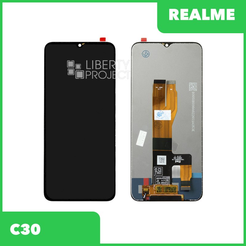 LCD дисплей для Realme C30/C33/Narzo 50i Prime (RMX 3581/RMX 3624/RMX 3506) с тачскрином (черный)
