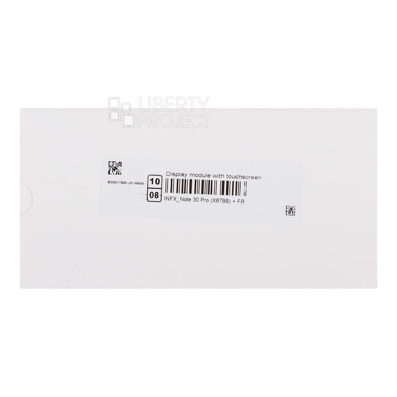 LCD дисплей для Infinix Note 30 Pro (X678B) с тачскрином в рамке (черный) OR LCD — фото 4
