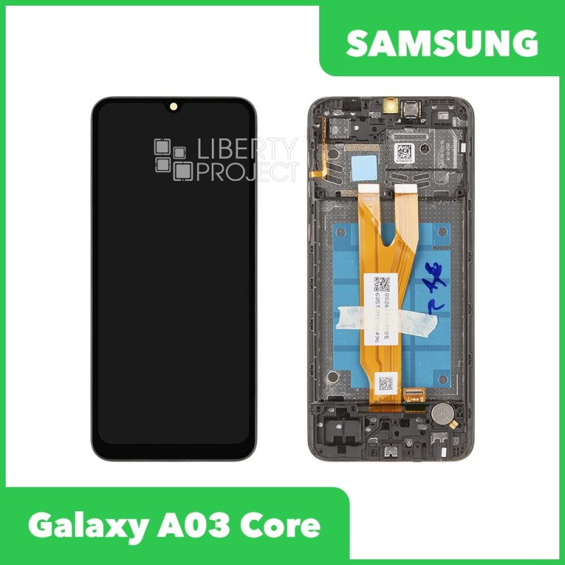 LCD дисплей для Samsung Galaxy A03 Core SM-A032 в рамке (черный) SP_Ref — фото 2