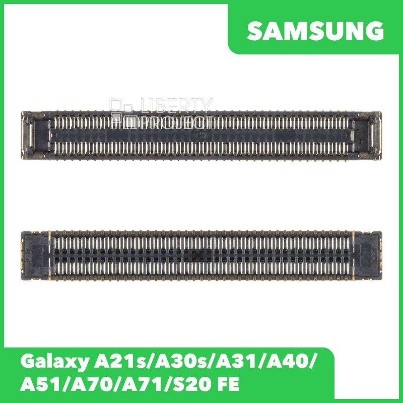 Разъем дисплея на плату для Samsung A21s/A30s/A31/A40/A51/A70/A71/S20 FE ориг — фото 2
