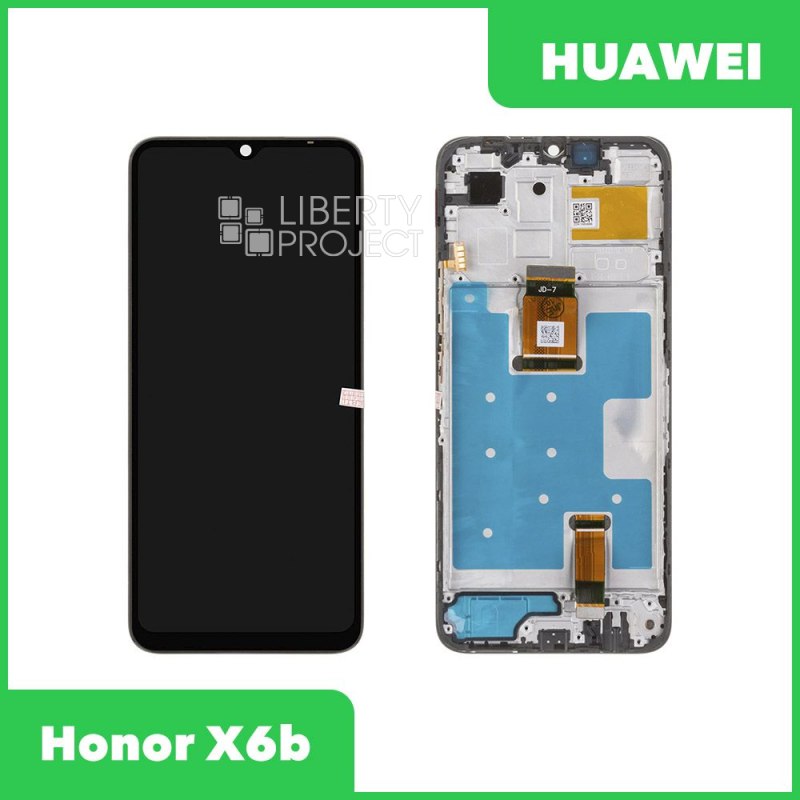 LCD дисплей для Huawei Honor X6b (JDY-LX1/JDY-LX2) с тачскрином в рамке (черный) — фото 2
