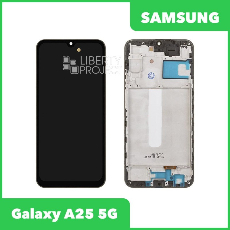 LCD дисплей для Samsung Galaxy A25 5G SM-A256 с тачскрином в рамке OLED Full Size (черный) — фото 2