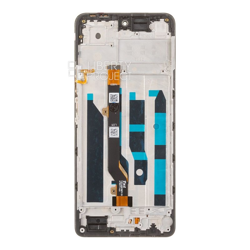 LCD дисплей для Infinix Hot 40 (X6836) с тачскрином в рамке (черный) OR LCD — фото 3