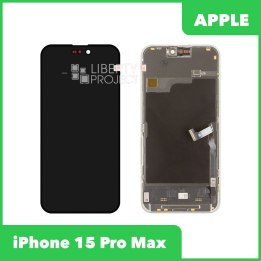 LCD дисплей для Apple iPhone 15 Pro Max (черный) SOFT OLED DD (привязка без пайки)