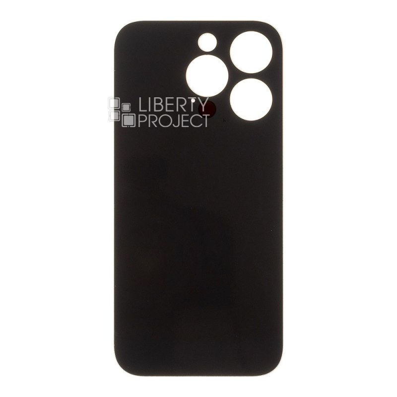 Задняя крышка для iPhone 14 Pro (золотой) с логотипом, монолит, premium — фото 4