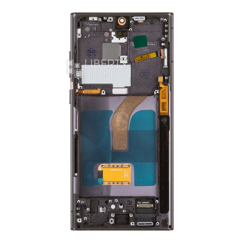 LCD дисплей для Samsung Galaxy S22 Ultra SM-S908 в сборе в рамке CK Soft OLED 6.81 (черный) — фото 3