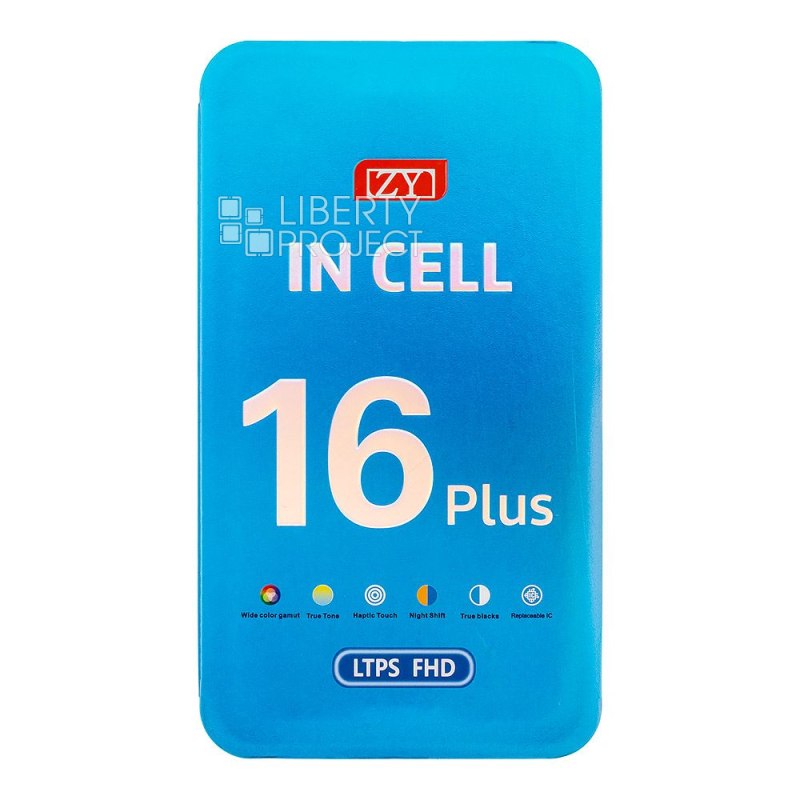 LCD дисплей для Apple iPhone 16 Plus (черный) матрица ZY In-Cell COF LTPS FHD — фото 4