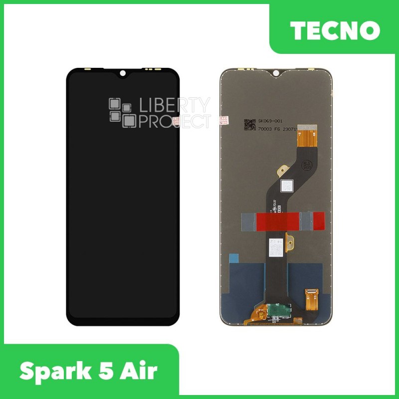 LCD дисплей для Tecno Spark 5 Air/Pouvoir 4 (KD6/LC7) с тачскрином (черный) 100% OR — фото 2