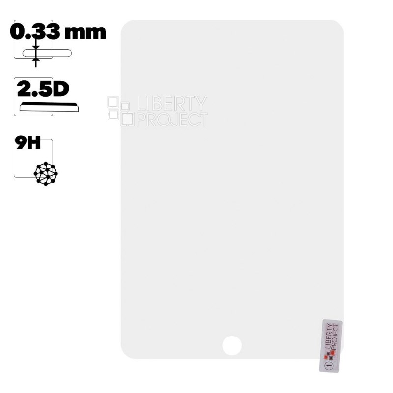 Защитное стекло &quot;LP&quot; для iPad mini 2/3/4 Tempered Glass 2,5D 0,33 мм, 9H (ударопрочное)