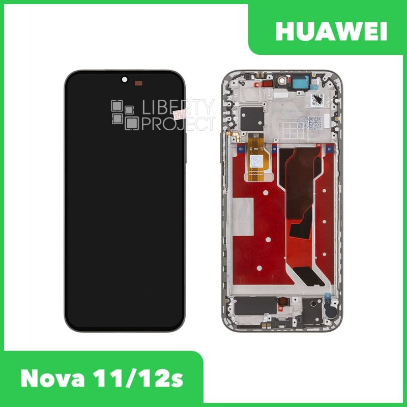 LCD дисплей для Huawei Nova 11/12s (FOA-LX9) с тачскрином в рамке (черный) OR LCD — фото 2