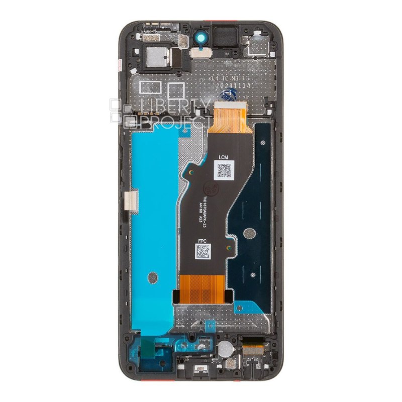 LCD дисплей для Tecno Spark Go 1 (KL4) с тачскрином в рамке (черный) OR LCD — фото 3