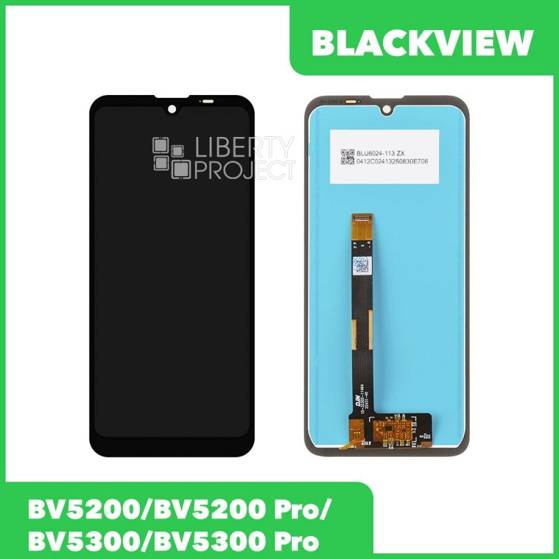 LCD дисплей для Blackview BV5200/BV5200 Pro/BV5300/BV5300 Pro в сборе с тачскрином (черный)OR 100% — фото 2