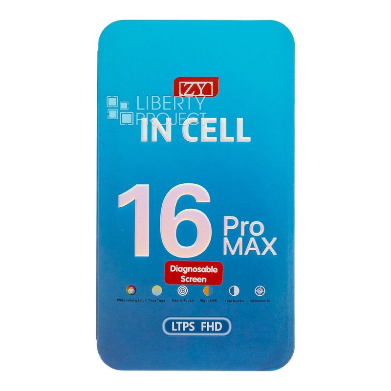 LCD дисплей для Apple iPhone 16 Pro MAX (черный) матрица ZY In-Cell LTPS FHD (привязка без пайки) — фото 4