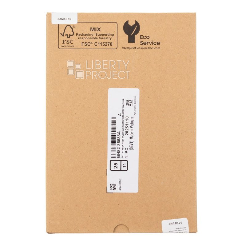 LCD дисплей для Samsung Galaxy S25 Ultra SM-S938B GH82-36588A без рамки (черный) 100% OR SP — фото 3