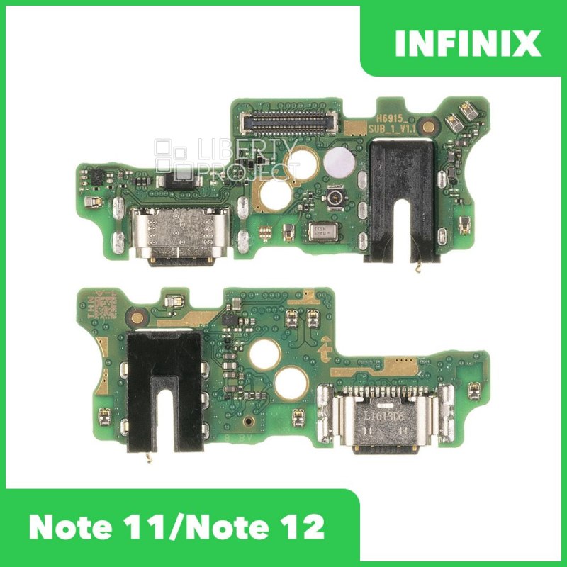 Шлейф/FLC Infinix Note 11/Note 12 (X663B/X663D) на системный разъём/разъём гарнитуры/микрофон, ориг — фото 2