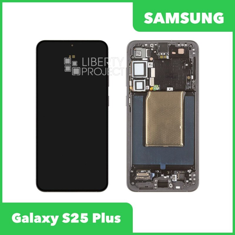 LCD дисплей для Samsung Galaxy S25 Plus SM-S936 в рамке (черный) 100% OR SP — фото 2