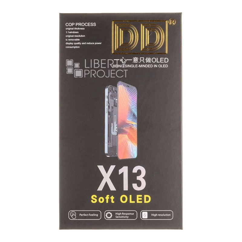 LCD дисплей для Apple iPhone 13 (черный) матрица DD SOFT OLED (привязка без пайки) — фото 4