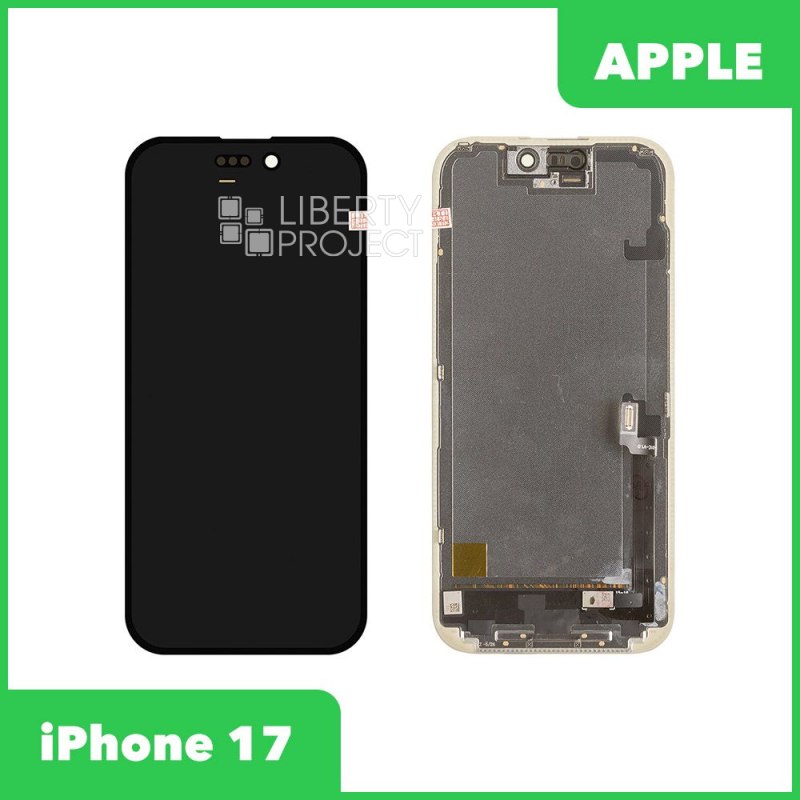 LCD дисплей для Apple iPhone 17 (черный) матрица DD HARD OLED (привязка без пайки) — фото 2