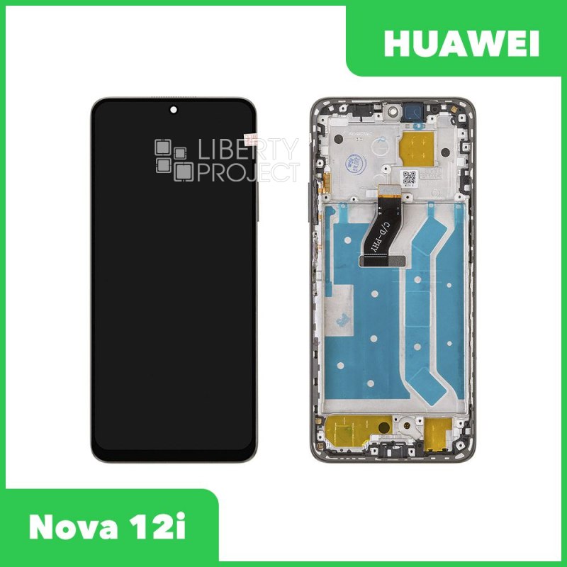 LCD дисплей для Huawei Nova 12i (CTR-L81) с тачскрином в рамке (черный) OR LCD — фото 2