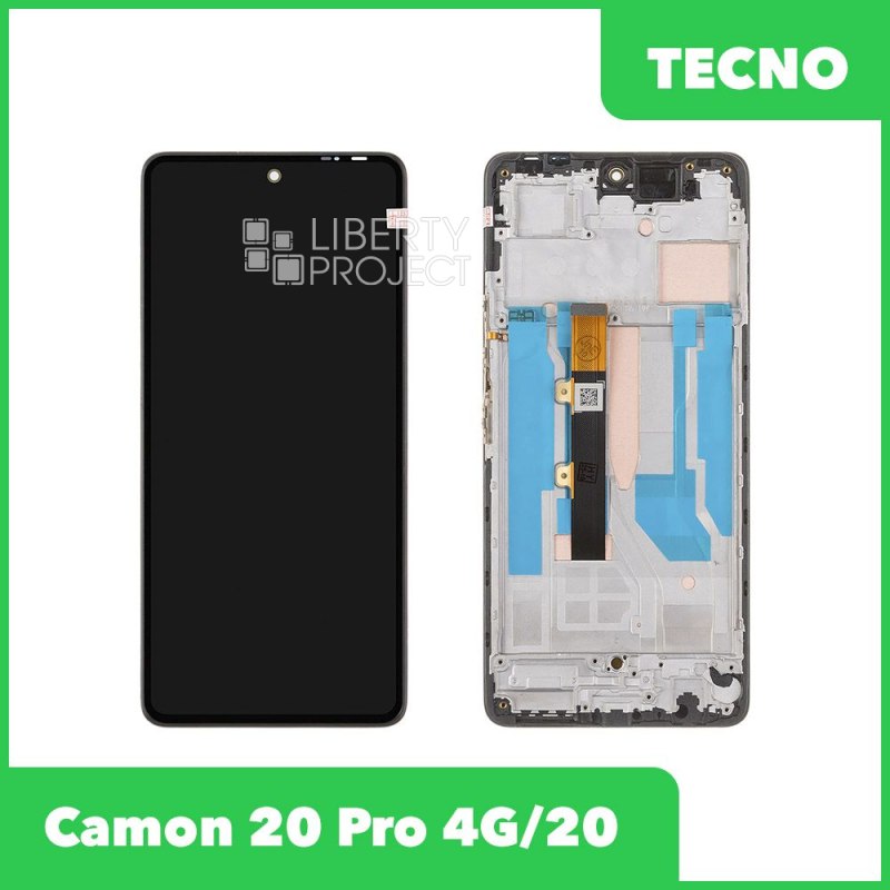 LCD дисплей для Tecno Camon 20 Pro 4G/20 (CK7n/CK6n) с тачскрином в рамке (черный) OR LCD — фото 2