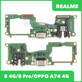 Шлейф/FLC Realme 8 4G (RMX3085)/8 Pro (RMX3081)/OPPO A74 4G на системный разъём/микрофон, ориг