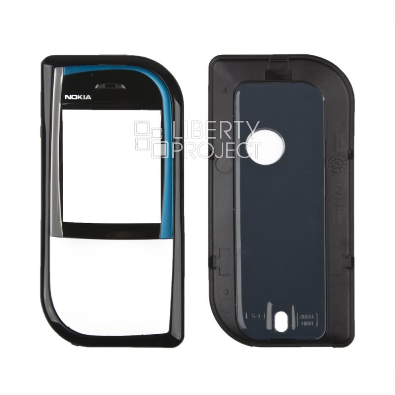 Корпус Nokia 7610 без средней части (черный/синий) HIGH COPY