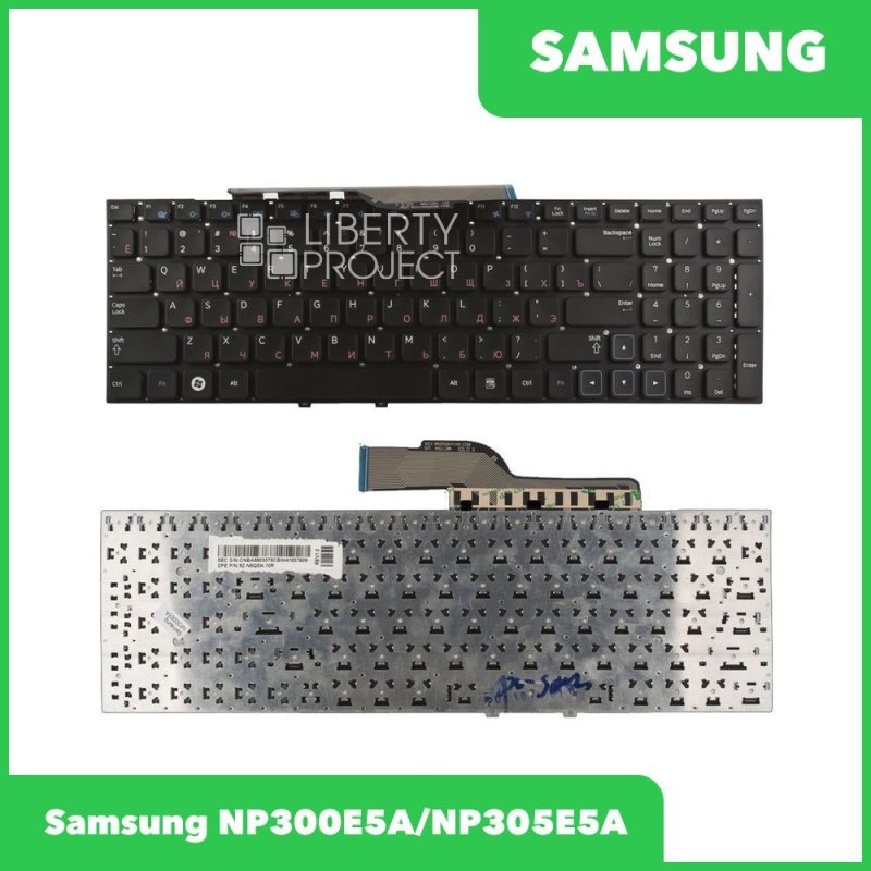 Клавиатура для Samsung NP300E5A NP305E5A NP300 E5A (черная)