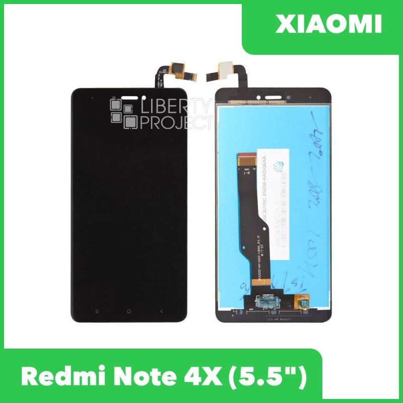 LCD дисплей для Xiaomi Redmi Note 4X в сборе с тачскрином (черный)