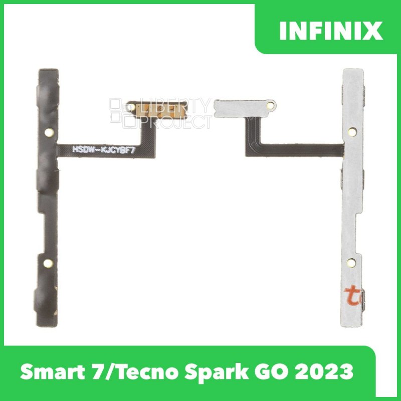 Шлейф/FLC Infinix Smart 7 (X6515)/Tecno Spark GO 2023 (BF7) на кнопку включения и кнопки громкости — фото 2