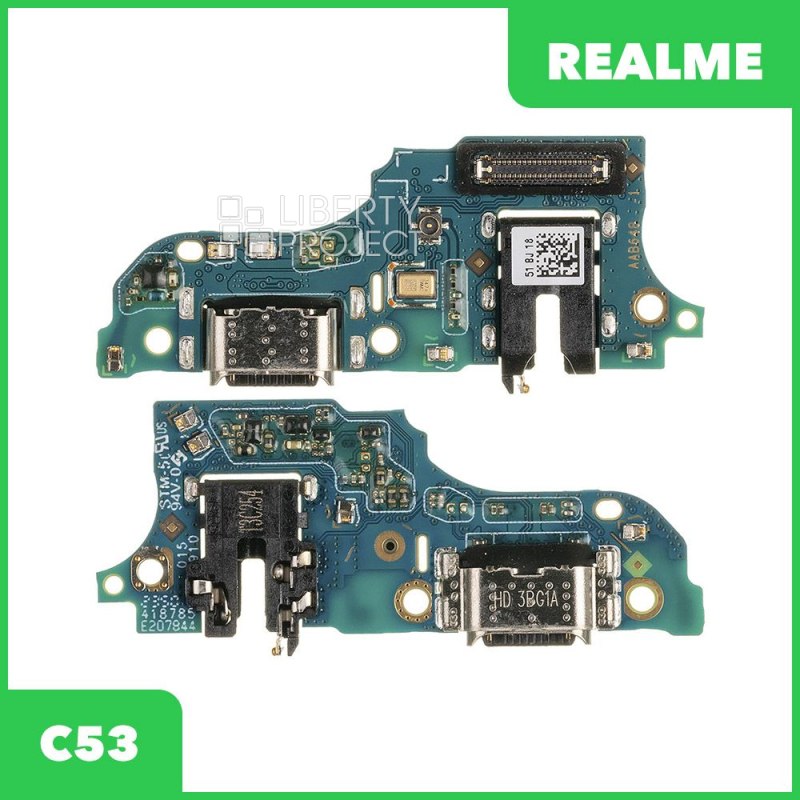 Шлейф/FLC Realme C53 (RMX3760) на системный разъём/микрофон, ориг — фото 2