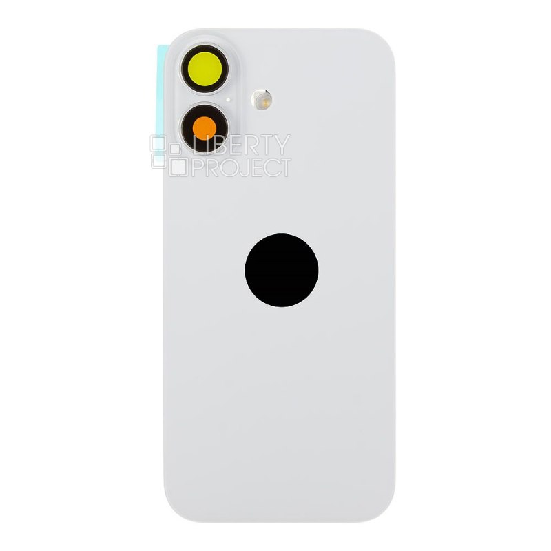 Задняя крышка для iPhone 17 (белый) в сборе со стеклом камеры и шлейфом MagSafe — фото 4