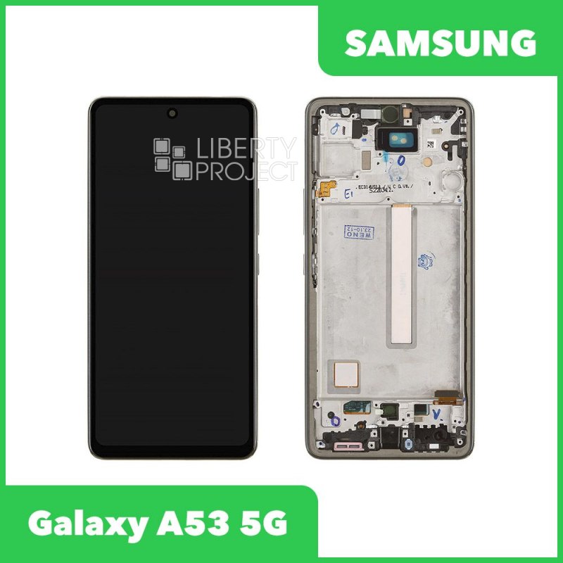 LCD дисплей для Samsung Galaxy A53 5G SM-A536 в сборе с тачскрином в рамке Incell (черный) — фото 2