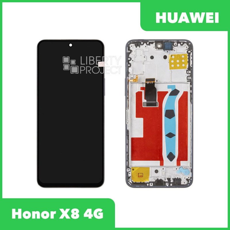 LCD дисплей для Huawei Honor X8 4G (TFY-LX1) с тачскрином в рамке (синий) OR LCD — фото 2