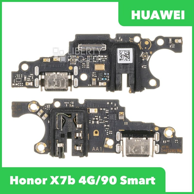Шлейф/FLC Huawei Honor X7b 4G/90 Smart (CLK-LX1/CLK-NX1/CLK-NX3) на системный разъём/микрофон ориг — фото 2