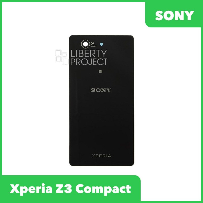 Задняя крышка Sony Xperia Z3 Compact (черная) HIGH COPY
