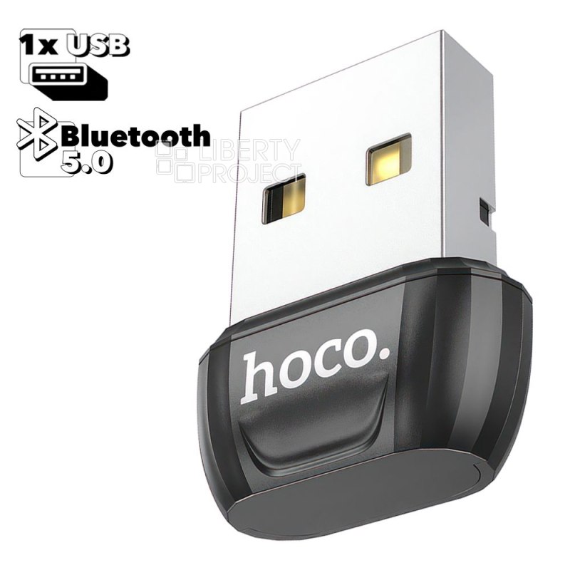 Bluetooth адаптер HOCO UA18 BT 5.0 (черный)
