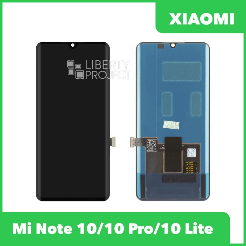 LCD дисплей для Xiaomi Mi Note 10/Mi Note 10 Pro/Mi Note 10 Lite с тачскрином (черный) — фото 2