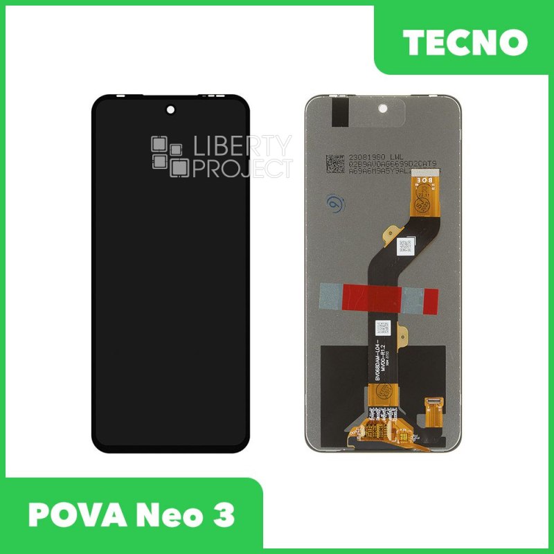 LCD дисплей для Tecno Pova 4/Neo2/Neo3/Infinix Hot 12/12 Play/Hot 20 4G/20 Play (черный) OR LCD — фото 2