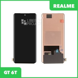 LCD дисплей для Realme GT 6T с тачскрином (черный) 100% OR