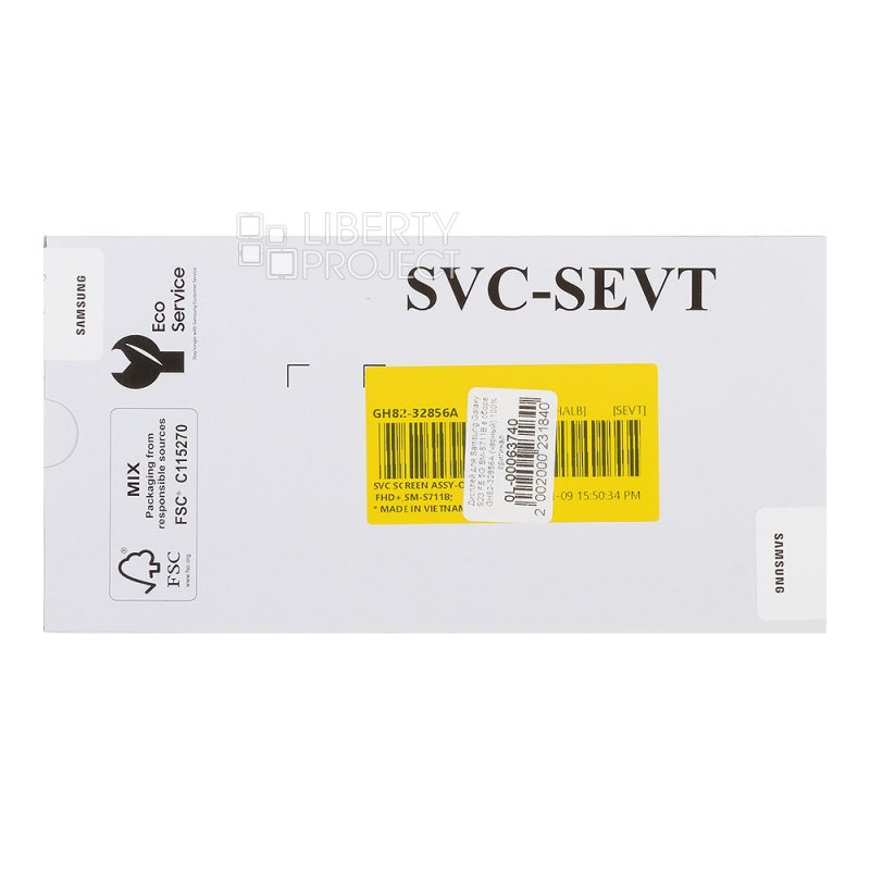 LCD дисплей для Samsung Galaxy S23 FE 5G SM-S711B без рамки (черный) 100% OR SP — фото 4